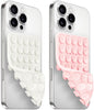 (2 Pack) Silicone Suction Cup Phone Case Mount Double Sided, Sticky Phone Grip with Higher Suction Power for Cell Phone, Hands-Free Phone Accessories for Selfies and Videos, Pink